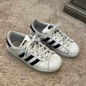 Little girl adidas superstar sneakers